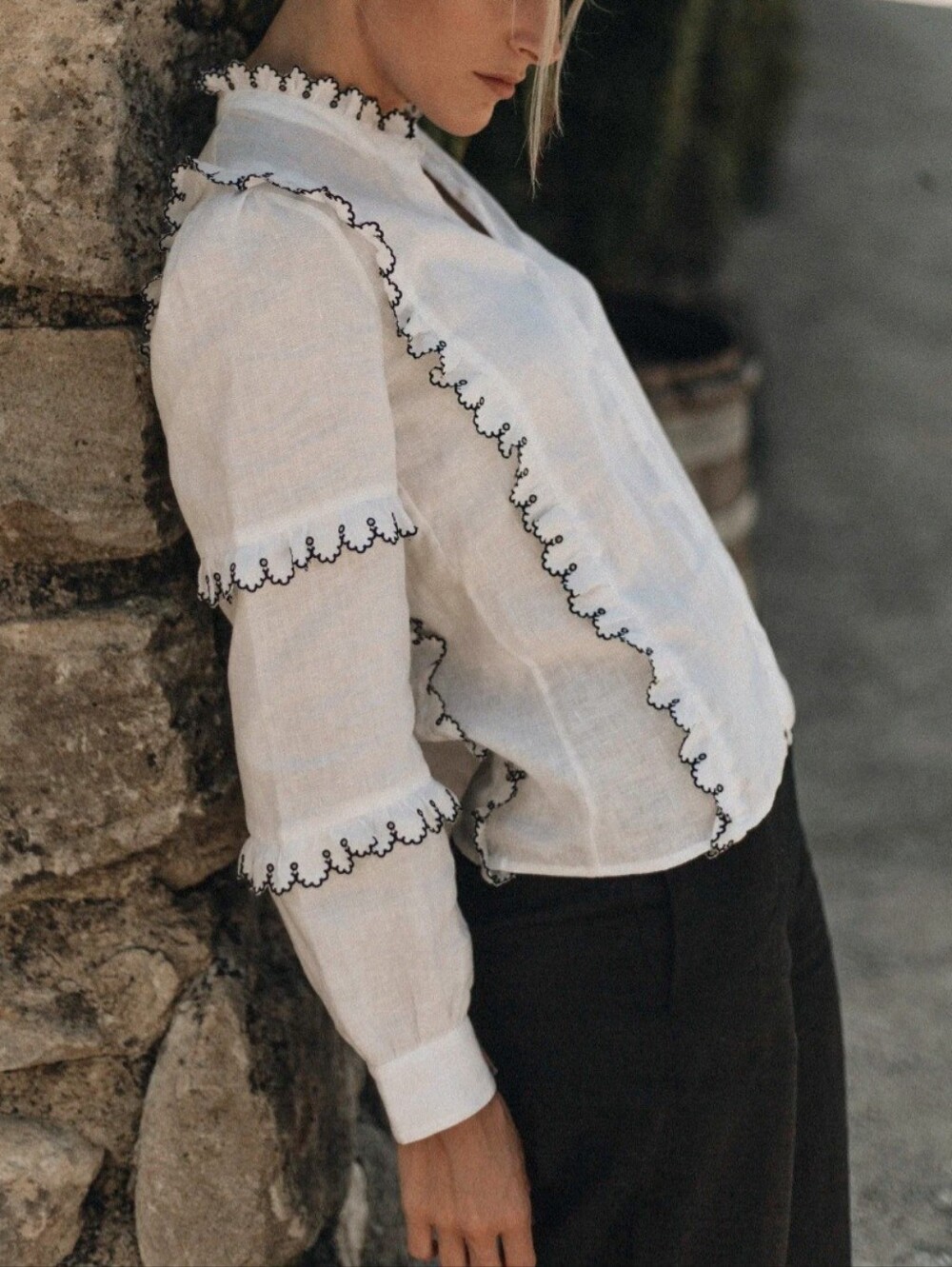 Magali Pascal - Linen Shirt or Blouse/M - Picture 3 of 9